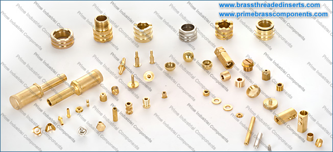 Brass threaded inserts for plastics